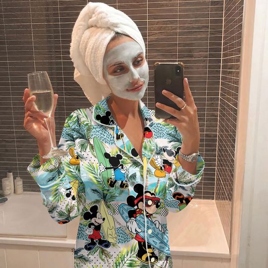 Disney Mickey Beach Pajamas Set, Mickey Aloha Pajama