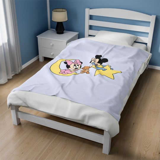 Velveteen Plush Blanket Mickey Mouse Disney Blanket