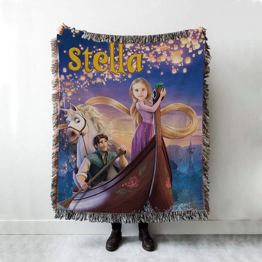 Custom Tangled Rapunzel Blanket, Disney Princess Blanket