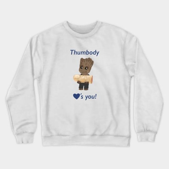 Thumbody Loves You - Groot Disney Valentines Sweatshirt