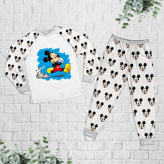Mickey Mouse Raglan Pajamas Set, Mickey Disney Pajamas Set