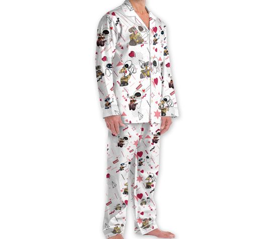 Disney Valentine's Day Pjs, Wall-E and Eve Pajamas Set