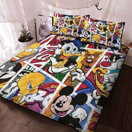 Mickey Mouse And Scrooge Mcduck Friends Disney Bedding Set