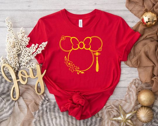 Chinese New Year Dragon Disney Shirt,2024 New Year Minnie And Mickey Head T-shirt
