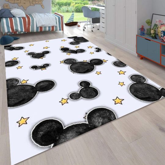 Mickey Mouse Disney Rug, Disney Fan Decor