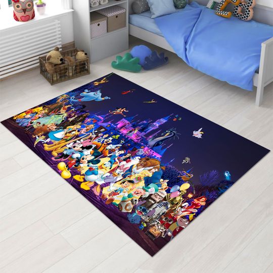 Mickey And Friends Disney Rug, Disney Fan Decor