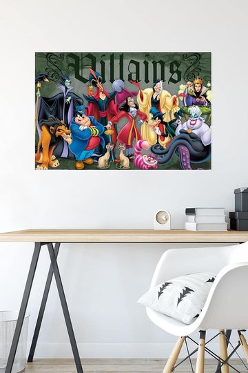 Disney VIllains - Group Pose Wall Poster