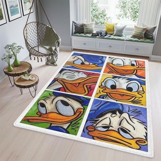 Donald Duck Disney Rug, Disney Fan Decor
