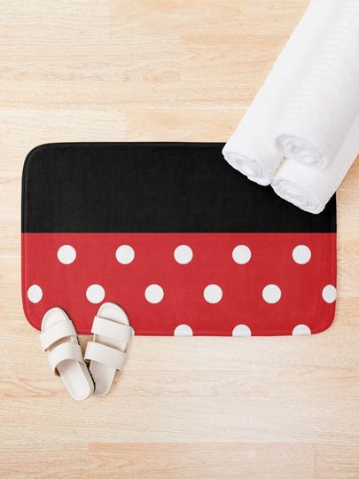 Minnie Mouse Skirt Disney Bath Mat, Disney Decor