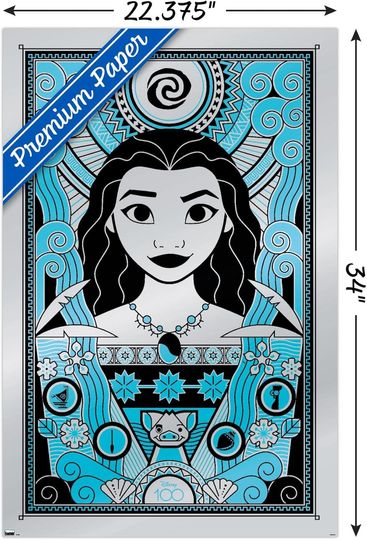 Disney 100th Anniversary - Moana Wall Poster