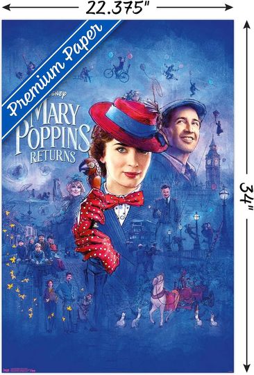 Disney Mary Poppins Returns - Sketch Wall Poster