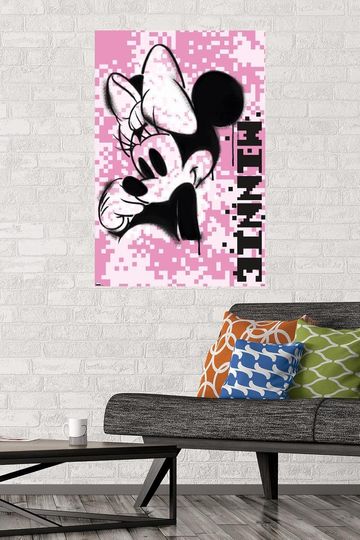 Disney Minnie Mouse - Pink Pixels Wall Poster