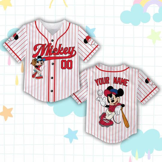 Custom Disneyland Vacation Baseball Jersey
