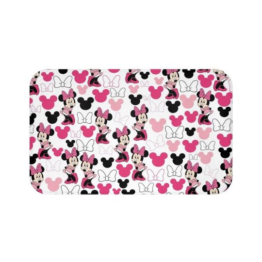 Minnie Mouse Disney Bath Mat, Disney Bathroom Decor
