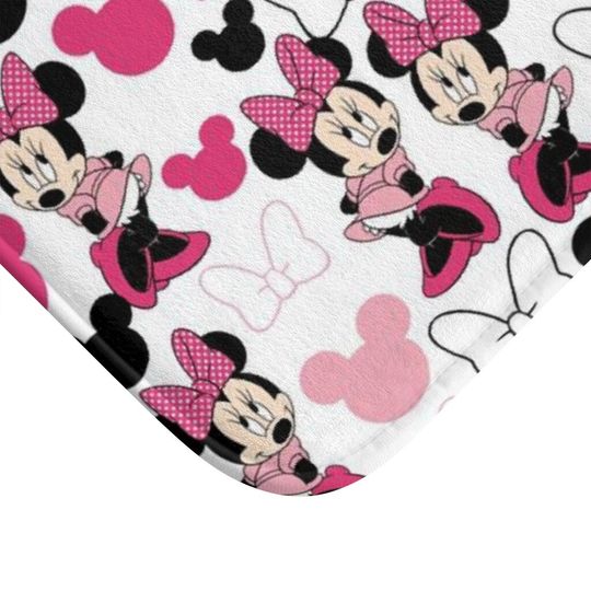 Minnie Mouse Disney Bath Mat, Disney Bathroom Decor