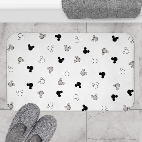 Mickey Mouse Disney Bath Mat, Disney Bathroom Decor