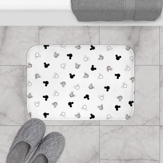 Mickey Mouse Disney Bath Mat, Disney Bathroom Decor
