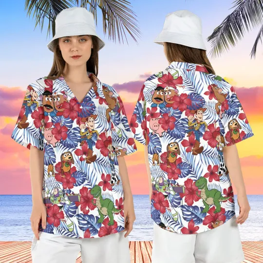 2024 Disney Buzz Lightyear Astro Blaster Hawaiian Shirt