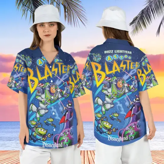 2024 Disney Buzz Lightyear Astro Blaster Hawaiian Shirt