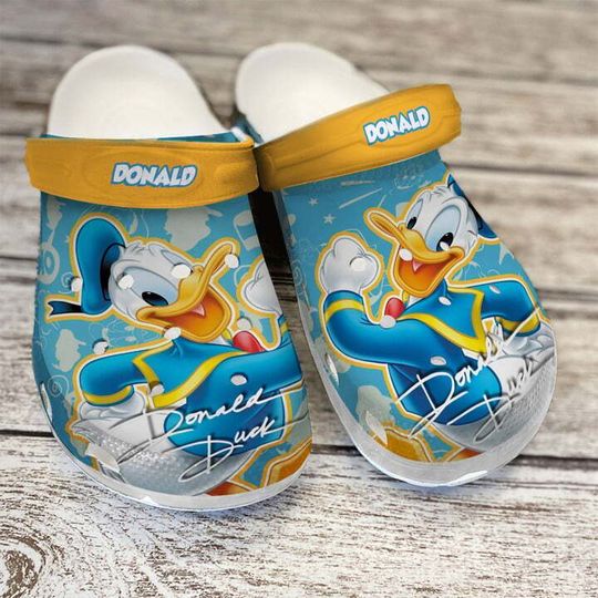 Donald Duck Disney Clogs, Cartoon Slippers, Cartoon Clogs Shoes