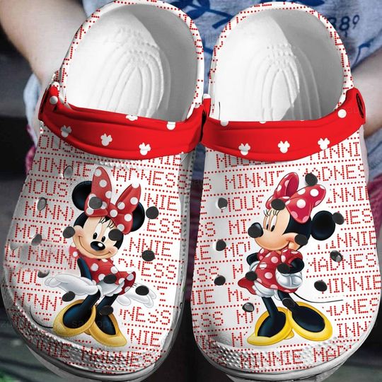 Minnie Mouse Disney Clogs, Cartoon Slippers, Cartoon Clogs Shoes