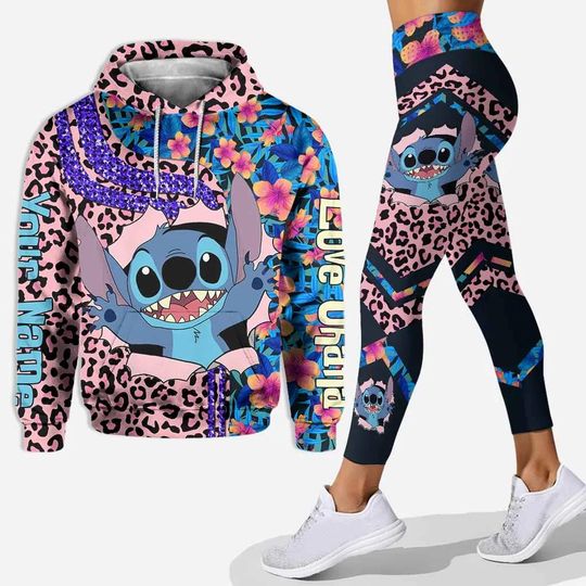 2023 New Disney Stitch Hoodie Legging Sets