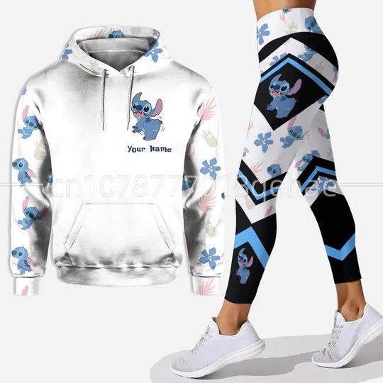 2023 New Disney Stitch Hoodie Legging Sets