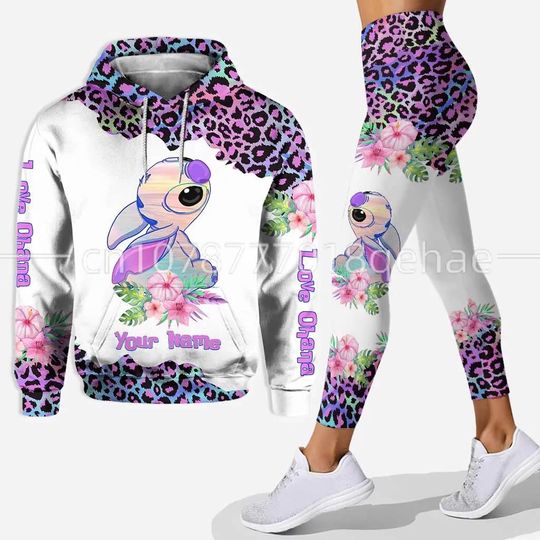 2023 New Disney Stitch Hoodie Legging Sets