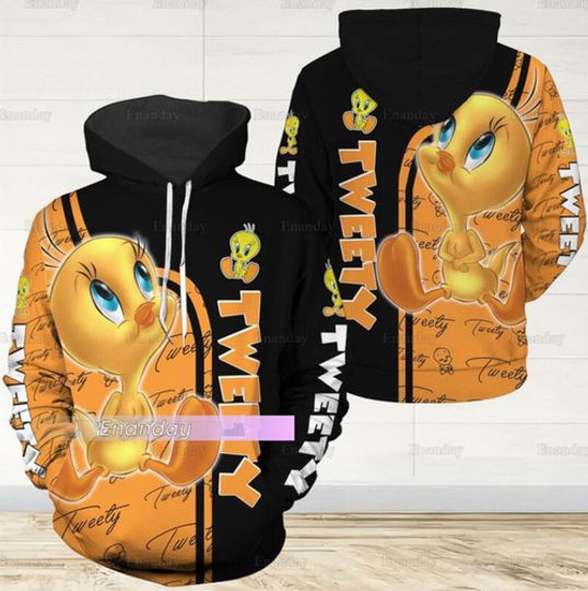 Tweety Bird 3D Hoodie, Disney 3D Hoodie