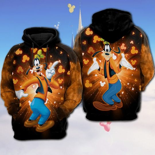Goofy Dog Bling Mickey Mouse Disney 3D Hoodie