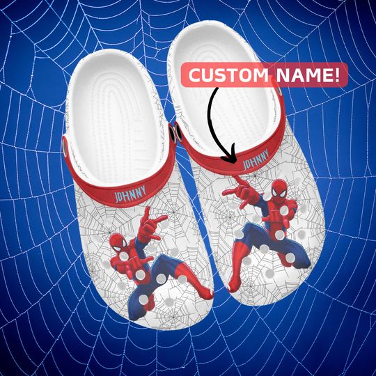 Superhero Clogs, Disney Clogs, Spiderman Clogs, Spider Man Clogs