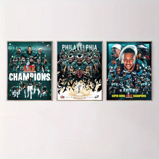 The Philadelphia Eagles Are Super Bowl LIX Champions football Poster