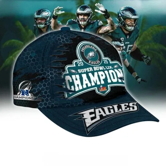 Philadelphia Eagles Super Bowl LIX Champions Special Cap