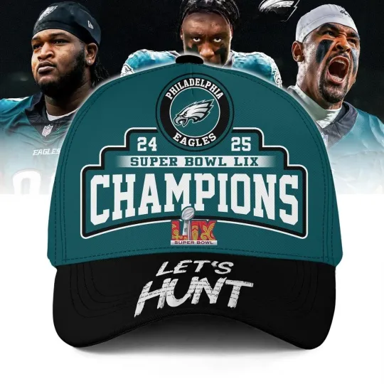 Philadelphia Eagles Super Bowl LIX Champions Cap
