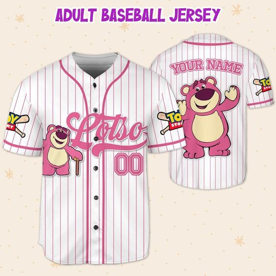 Personalized Disney Toy Story Lotso Baseball Jersey