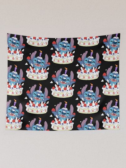 Happy Birthday Stitch Disney Tapestry