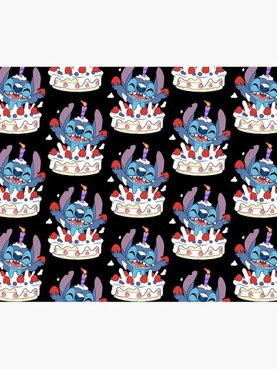 Happy Birthday Stitch Disney Tapestry