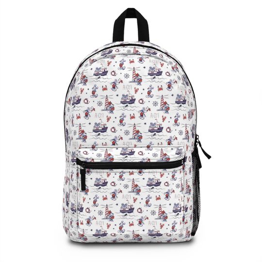 Disney Cruise Backpack, Nautical Mickey Backpack, School Backpack