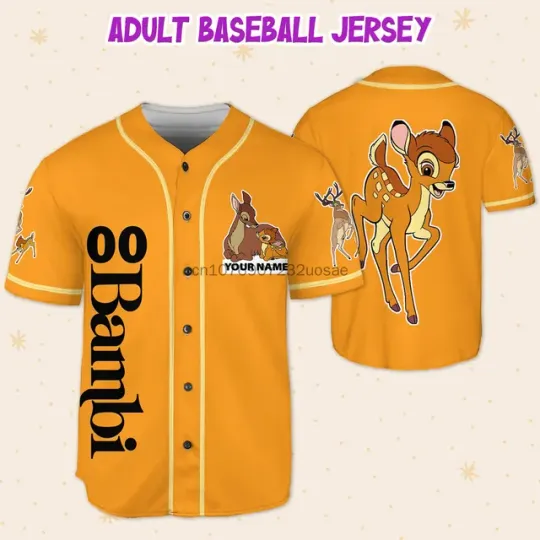2024 Disney Bambi Baseball Jersey Custom Name