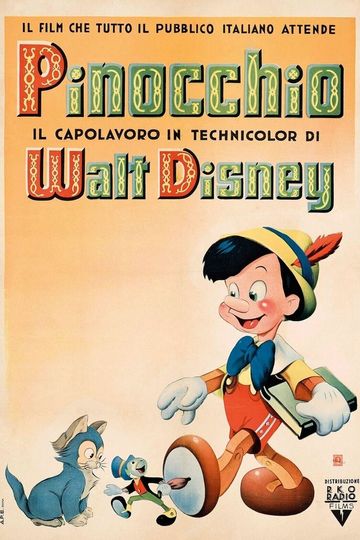 Pinocchio (1940) Disney Movie Poster