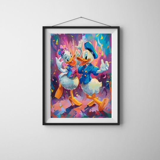 Disney prints, Donald Duck Print, Disney Art Print