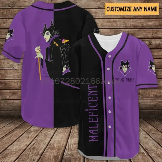 Disney Villain Maleficent Baseball Shirt