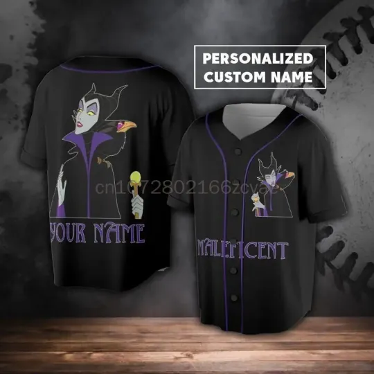 Disney Villain Maleficent Baseball Shirt