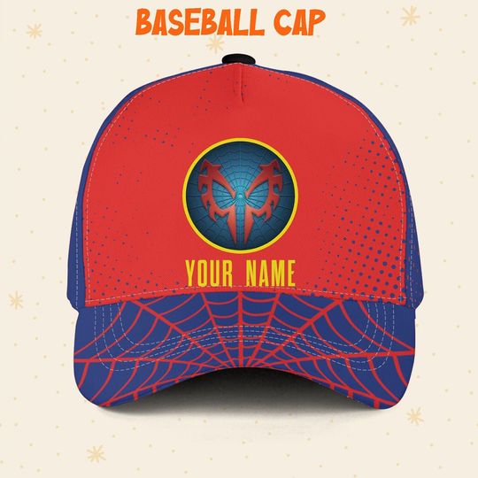 Custom Spiderman 2099 Logo Cap, Disney Castle Family Baseball Cap