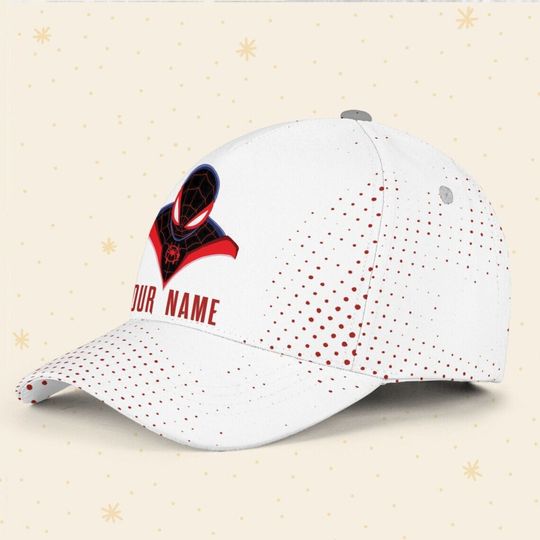 Custom Spiderman Miles Comic Logo Cap, Custom Disney Hat, Spiderman Baseball