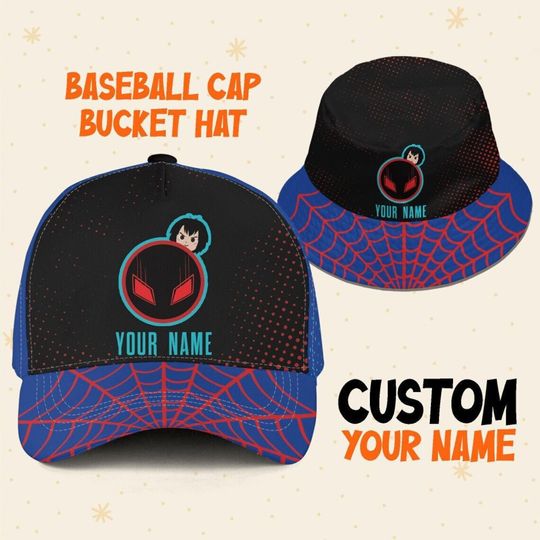 Custom Spiderman Peni Parker Logo Cap, Custom Disney Hat, Spiderman Baseball Cap