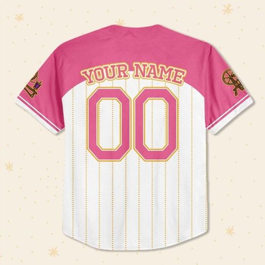 Custom Disney Princess Aurora Sleeping Beauty, Custom Kids, Baseball Jersey