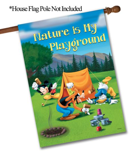 Disney, Disney Nature is My Playground Camping Garden Flag