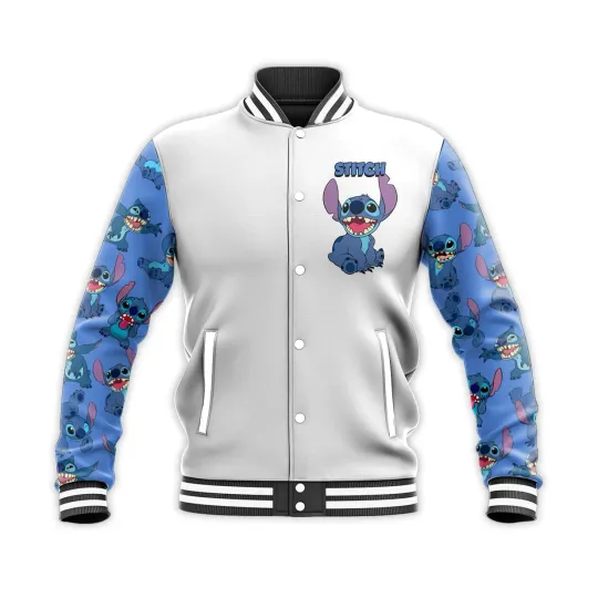 Spring and Autumn New Baseball Jacket Disney Stitch
