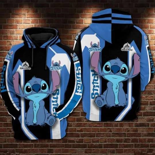 Disney Stitch 3D Printing Hoodie
